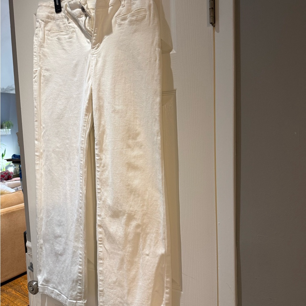 Wide Leg White Women's Jeans - wide leg